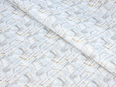 WHITE GREY & BROWN TEXTURE PRINT PREMIUM MIX COTTON SHIRT FABRIC.